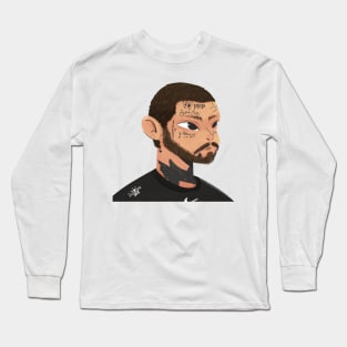 Post Malone illustration Long Sleeve T-Shirt